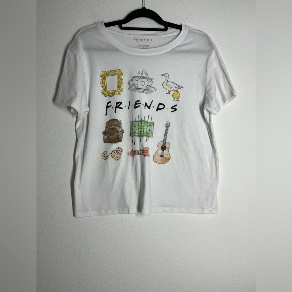 Women’s Friends Icons T-Shirt White Size XL